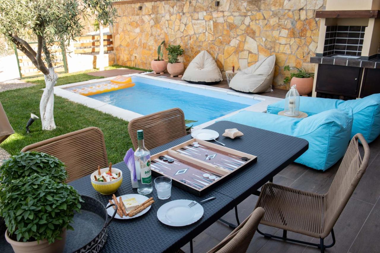 Dandy Villas Nea Roda - Melodic Waves - Private - Pool - Parking - Cellar Eksteriør billede